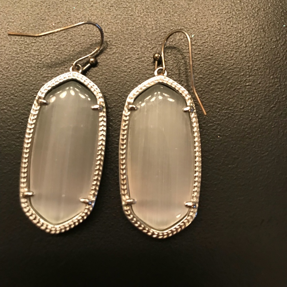 Kendra Scott Elle earrings slate with silver